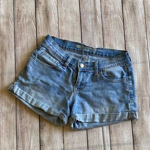 Old Navy Boyfriend Denim cuffed shorts.  Size 0